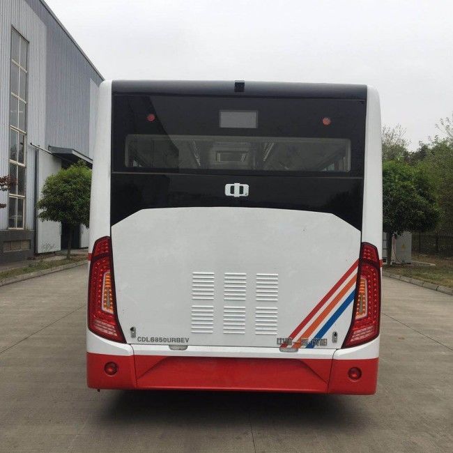 ZEV 8m Diesel City Bus dengan 132kw Max Power Manual 5 Gears dan Leaf Spring Suspension