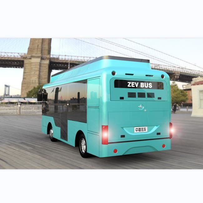 16 Seater Bus Transportasi Kota Listrik Murni 6,6 Meter Kemudi Kiri Dengan AC