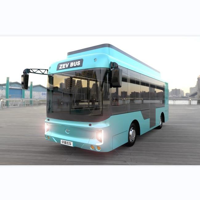 16 Seater Bus Transportasi Kota Listrik Murni 6,6 Meter Kemudi Kiri Dengan AC