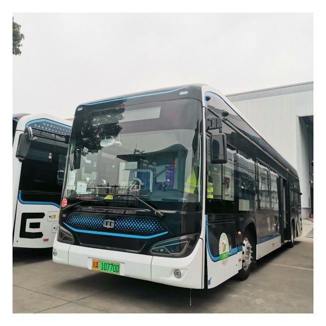 12 M Bus LHD Listrik Murni Bus Innercity EV Otomatis 46 Seater Dengan Suspensi Udara
