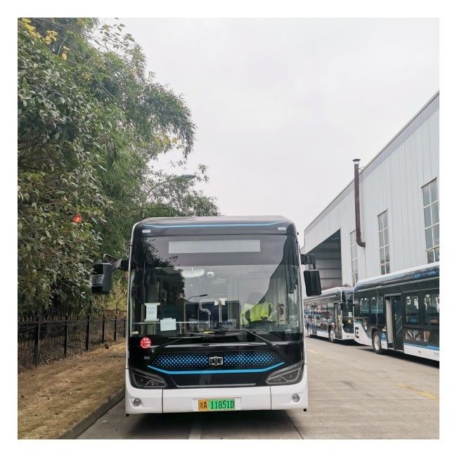 LHD 12m Lantai Rendah E-Bus 280-650km Bus Kota Listrik Dengan 46 Kursi