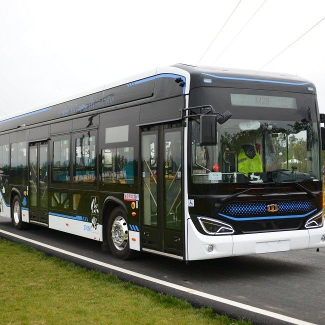 LHD 12m Lantai Rendah E-Bus 280-650km Bus Kota Listrik Dengan 46 Kursi