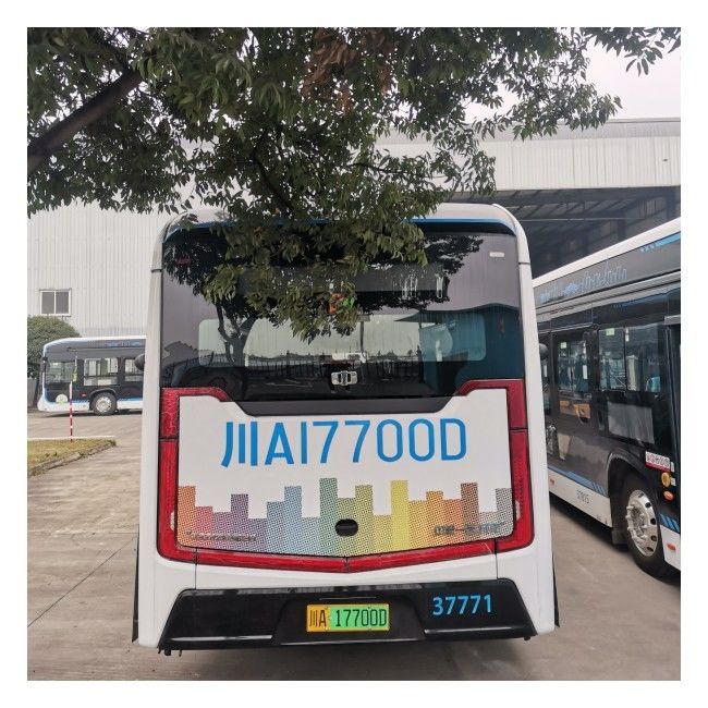 12m Bus Listrik Murni Transportasi Kota Bus 650Km Kilometer Opsional 46 Kursi