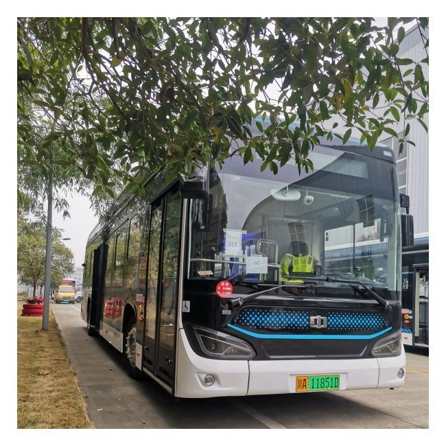 12m Bus Listrik Murni Transportasi Kota Bus 650Km Kilometer Opsional 46 Kursi