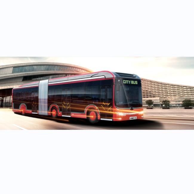 18 M Electric Brt City Bus Kecepatan tertinggi 69km/h 50 kursi bus listrik jarak jauh