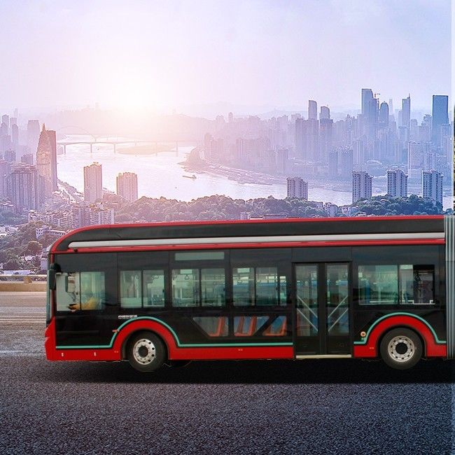 ABS Ban Urban Zev Bus 45 Kursi LiFePo4 Bus Tur Kota Energi Baru 18m