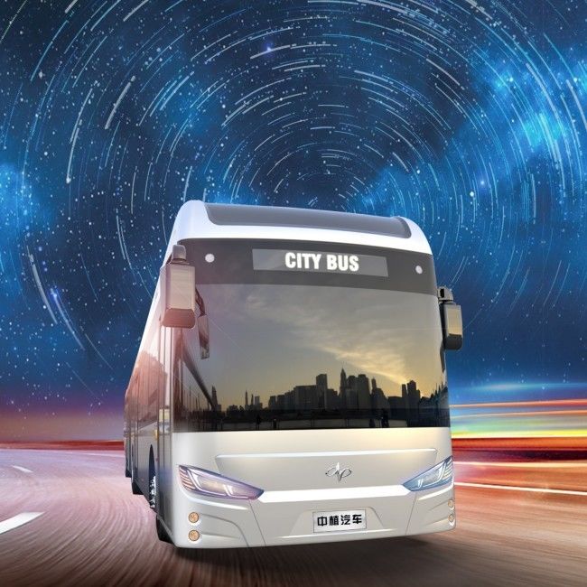 18 M Electric Brt City Bus Kecepatan tertinggi 69km/h 50 kursi bus listrik jarak jauh