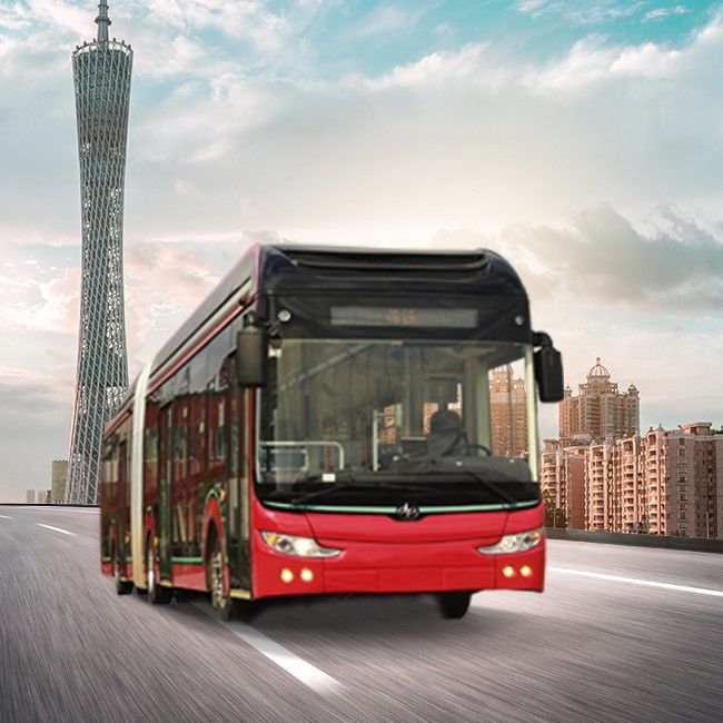 ABS Ban Urban Zev Bus 45 Kursi LiFePo4 Bus Tur Kota Energi Baru 18m