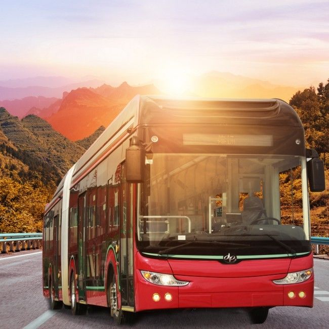18m zev bus 50 kursi Electric BRT Bus ZEV Bus Bus Kota melayani transportasi kota.
