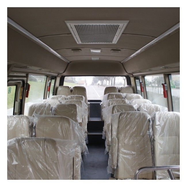 7m Panjang 26 Seater Mini Shuttle Bus dengan Mesin Yuchai dan Leaf Spring Suspension