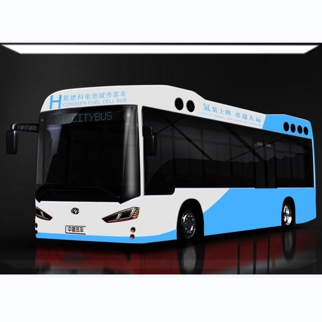 Green Travel 10,5m 27 Kursi Elec City Bus Sel Bahan Bakar Hidrogen LHD 0 Emisi