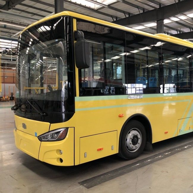 Bus Listrik Baterai Perkotaan Dua Pintu 8m LHD 29 Kursi Daya Baterai 198.4kwh