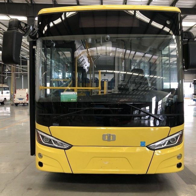 Dua Pintu Bus Listrik Baterai Perkotaan 8m dengan Daya Baterai 198,4kwh 29 Kursi dan Kemudi Kiri