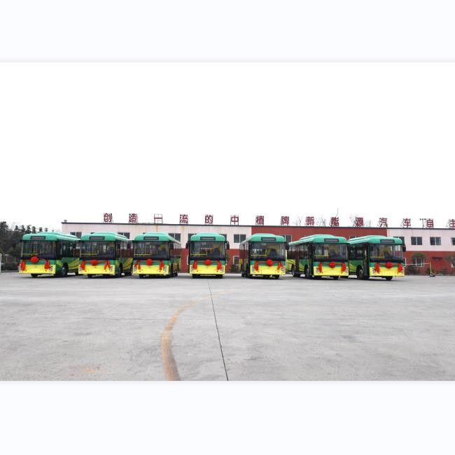 ZEV 7.7m Diesel Kendaraan Bus Kota Mesin Diesel 25 Kursi LHD RHD Dengan AC