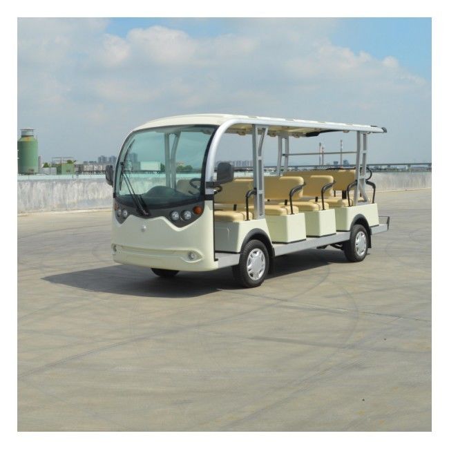 14 Kursi Bus Tamasya Listrik 72v Baterai Lithium Kereta Golf Kustom Untuk Taman
