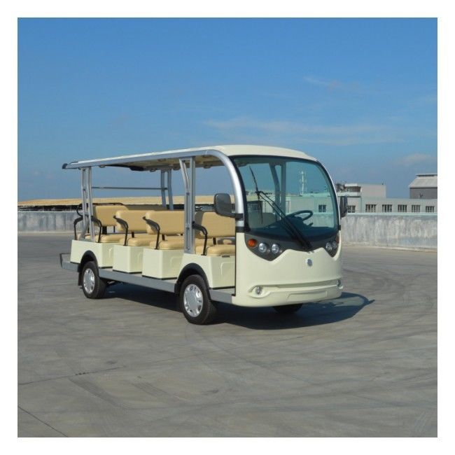 14 Kursi Bus Tamasya Listrik 72v Baterai Lithium Kereta Golf Kustom Untuk Taman