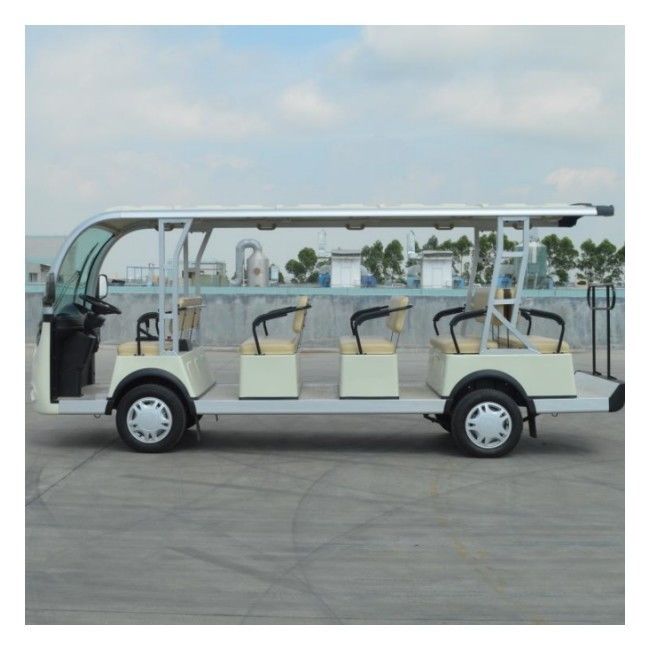 14 Kursi Bus Tamasya Listrik 72v Baterai Lithium Kereta Golf Kustom Untuk Taman