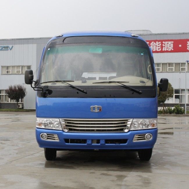 25 Seater Coaster Bus dengan Mesin Diesel DVD Entertainment System dan High-back Seats