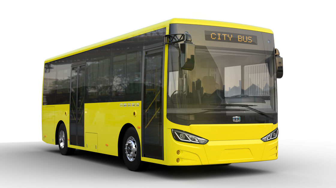 Bus Listrik Baterai Perkotaan Dua Pintu 8m LHD 29 Kursi Daya Baterai 198.4kwh