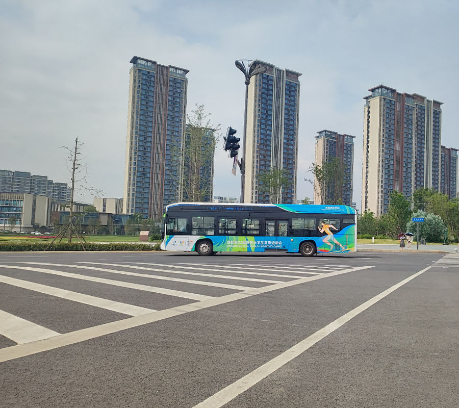 12m Electric City Bus Low Floor Buses bus ekspres nasional bus 41seater untuk transportasi umum.