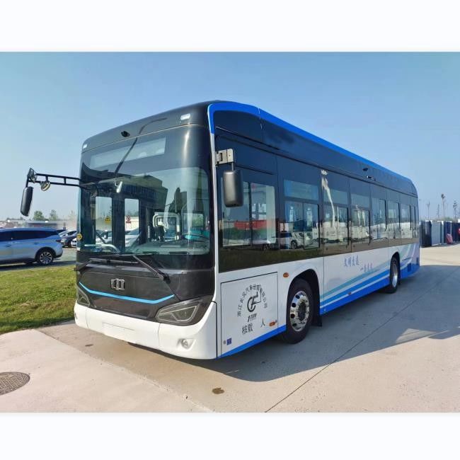 10.5m Electric City Bus Fast Charge Electric Bus ev bus umum 30 kursi untuk transportasi perkotaan.