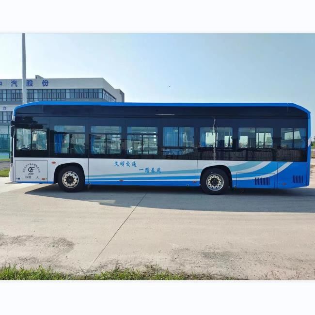 10.5m Electric City Bus Fast Charge Electric Bus ev bus umum 30 kursi untuk transportasi perkotaan.