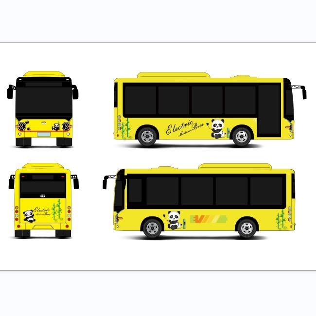 6.6m Electric mini bus bus kota listrik bus lantai rendah untuk transportasi perkotaan.