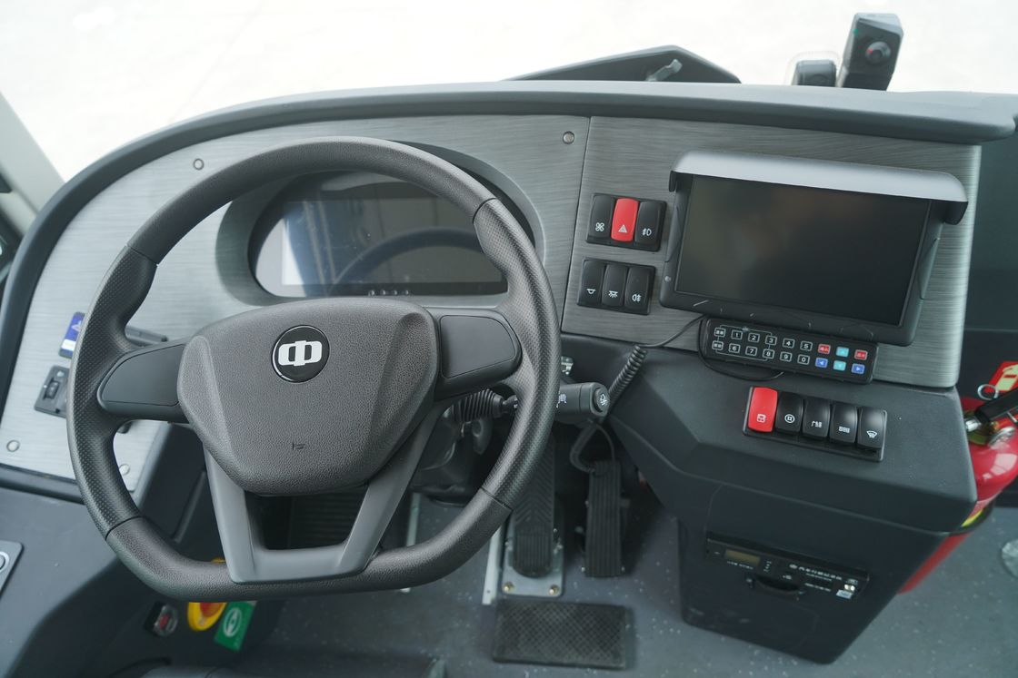 Bus Listrik Murni Kendaraan transportasi umum dengan emisi nol bus mini listrik.