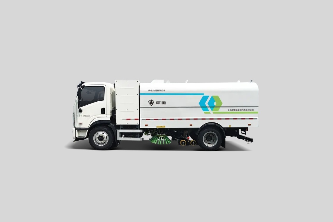 Kendaraan Sanitasi 12 T Mesin Penggeser Listrik Truk Mesin Penggeser Jalan