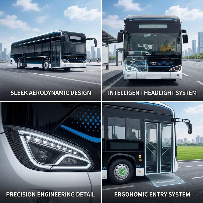 12m Low Floor Electric City Bus ∙ Baterai LFP Kapasitas Tinggi 300km Range ∙ Solusi Transportasi Umum OEM