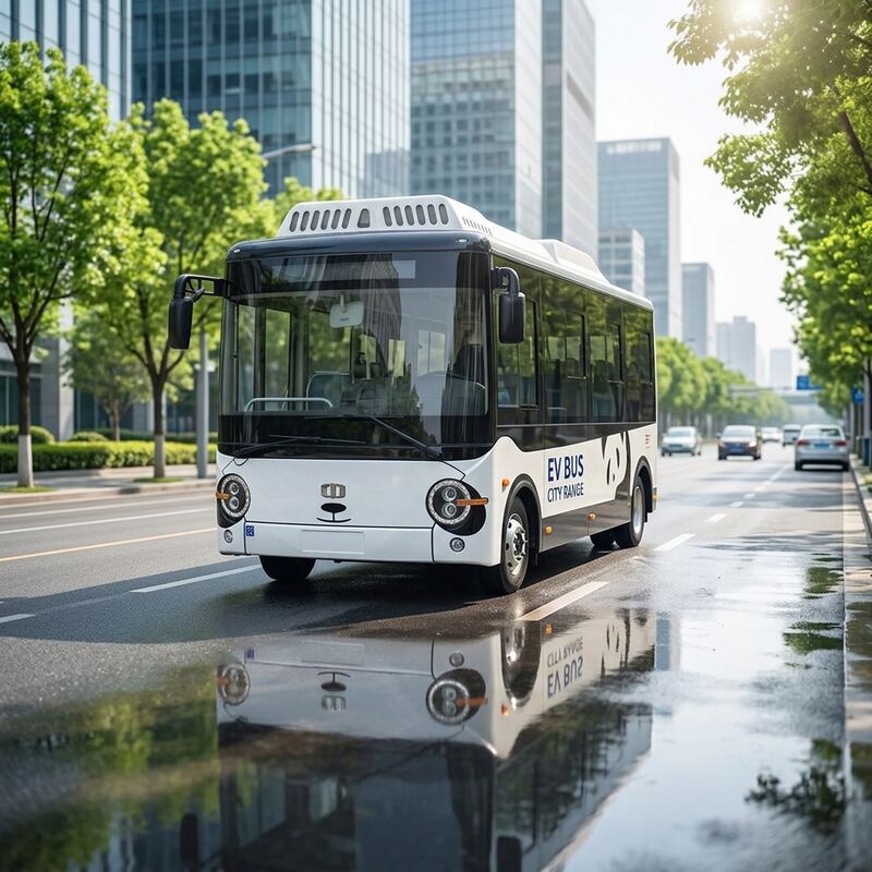 5.9m 14 Seater Electric Mini Bus EV Bus Bus Kota Komersial New Energy Van