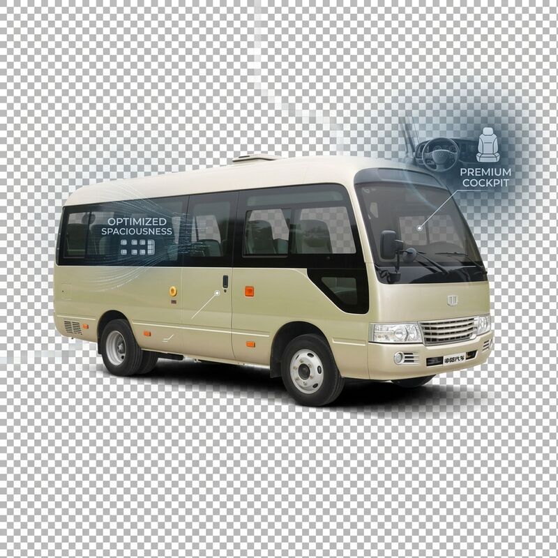 6m Electric Mini Coaster Bus dengan 18 kursi dan 89.7 kWh baterai untuk transportasi umum