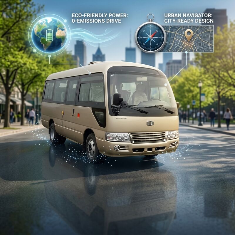 6m Diesel Coaster Bus Transit minibus Dengan 19 kursi Kecepatan tertinggi 100km/H