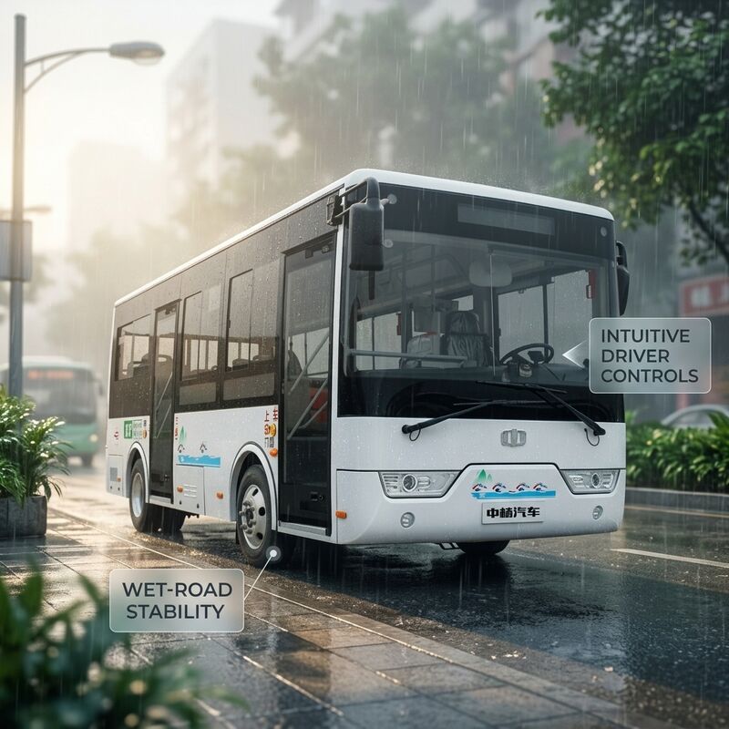 6.6m 16 Kursi LHD Mini Bus Listrik Bus Elektronik untuk Transportasi Umum Kota Urban
