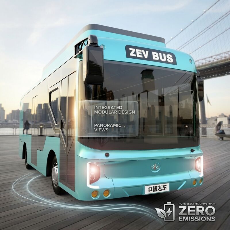 6.6m Electric Mini Bus EV Bus dengan transmisi otomatis dan kapasitas 23 kursi