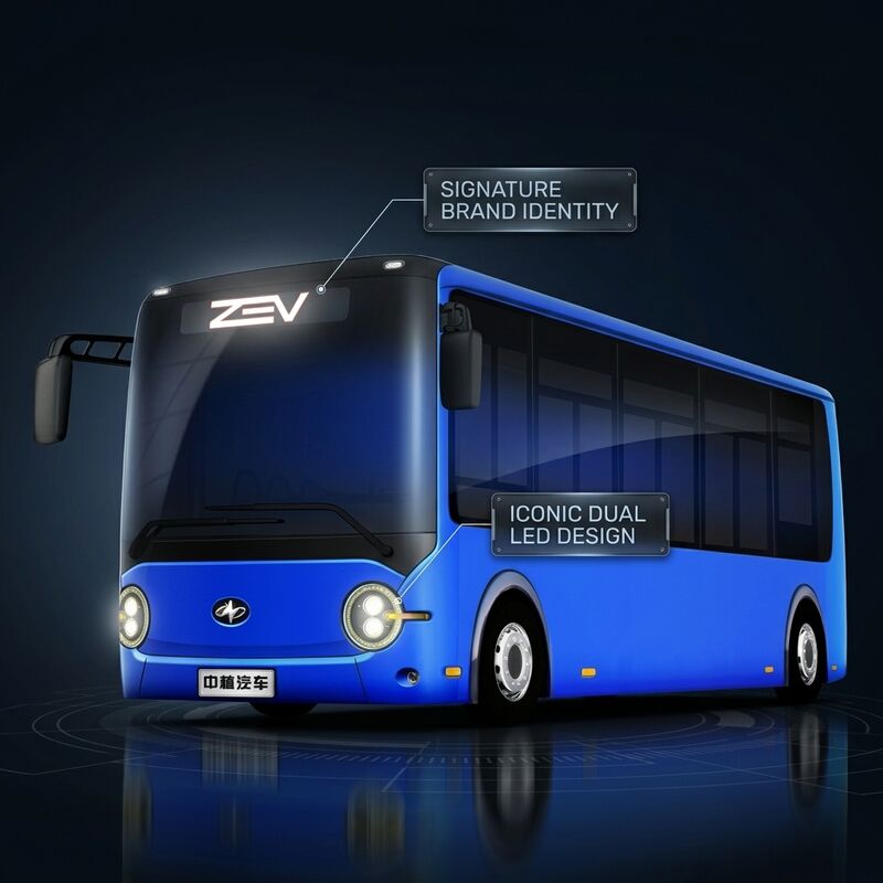 6.6m Panjang Bus Listrik Murni 16 Kursi dengan Jarak Tempuh 180km untuk Transportasi Umum Perkotaan