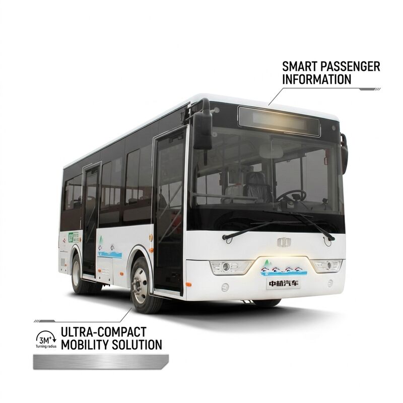 6.6m 16 Kursi LHD Mini Bus Listrik Bus Elektronik untuk Transportasi Umum Kota Urban