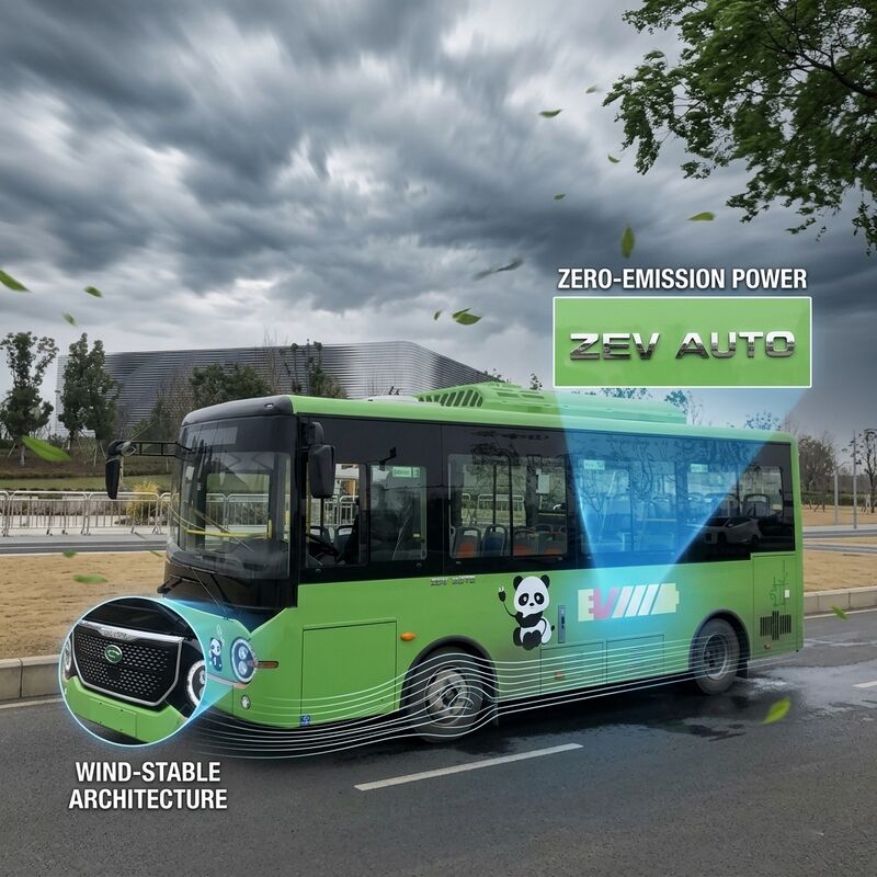 LHD 6.6m E-Bus Bus Listrik Murni Dengan Penutup Lantai Pengisian Daya Kilat