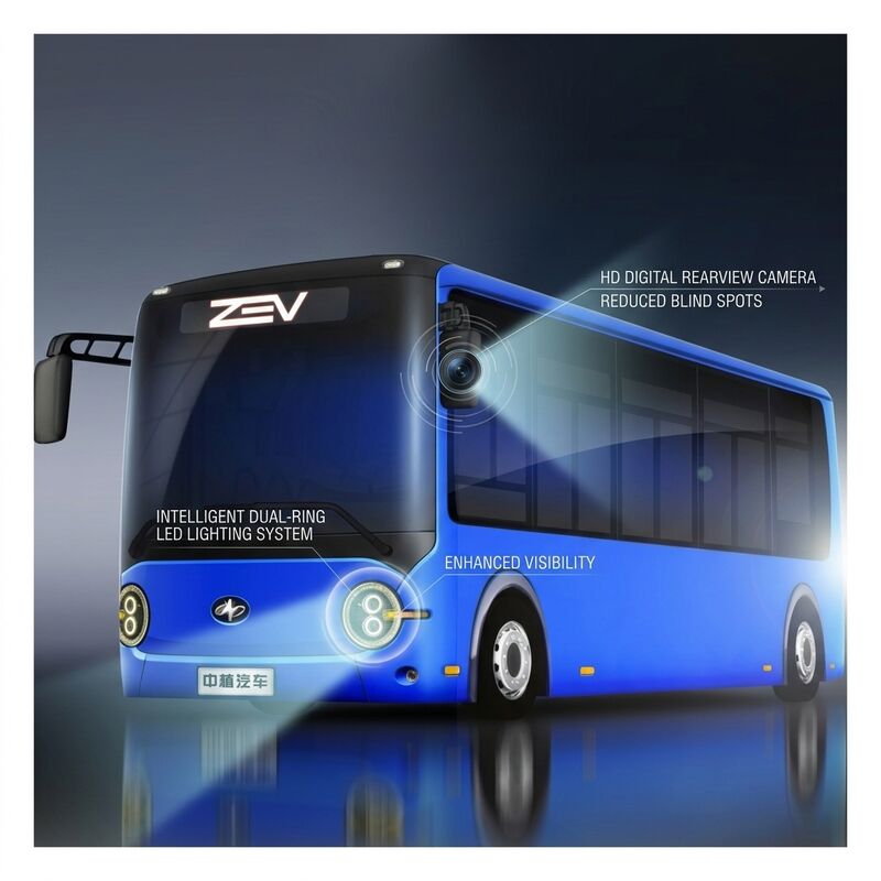 6.6m Bus Listrik Murni Mini Bus Kota Bus Nol Untuk Transportasi Umum 16 Kursi