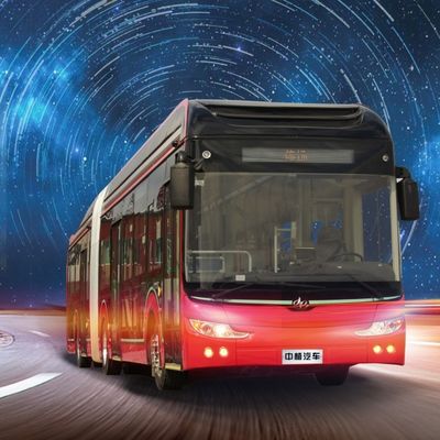 ISO 18m Kapasitas Penumpang 158 Baterai Bus Kota Listrik Dioperasikan