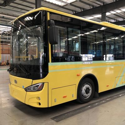 Dua Pintu Bus Listrik Baterai Perkotaan 8m dengan Daya Baterai 198,4kwh 29 Kursi dan Kemudi Kiri