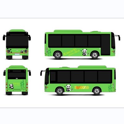 6630*2200*2925 Dimensi Electric Minibus E Bus 6.6m Baterai Bus listrik untuk transportasi umum