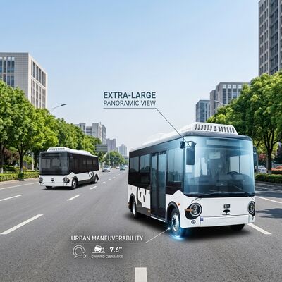 5.9m 14 Seater Electric Mini Bus EV Bus Bus Kota Komersial New Energy Van