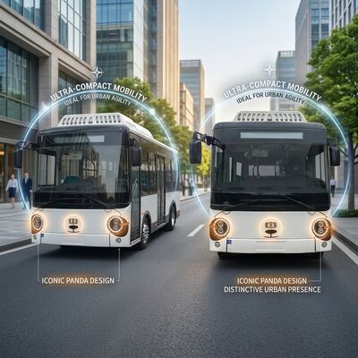 14 kursi Electric Mini Buses Zero emisi minibus ev bus 69km / h.