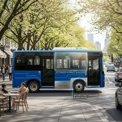 6m Baterai bus listrik listrik mini bus kota bus energi baru.