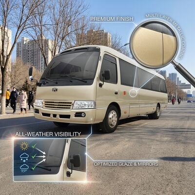 6m 19 Kursi Zev Bus LHD Energi Ambil Bus Mini Listrik Murni 89,7 Kwh