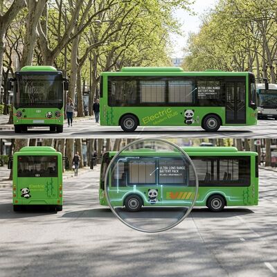 6m Bus Listrik Murni EV Mini Bus 16 Kursi Berjarak 180km.