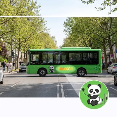 6m Electric Mini Buses Bus angkutan umum 14 kursi dengan AC.