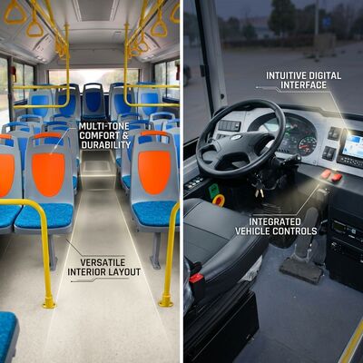 6m Zev Ev Minibus 15 tempat duduk Minibus Untuk layanan transportasi umum