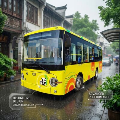 6.6m EV Bus Electric Mini Bus Dua Langkah, Transmisi Otomatis